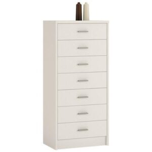 *4 You 7 drawer narrow chest in Pearl White - Avery Furnishings