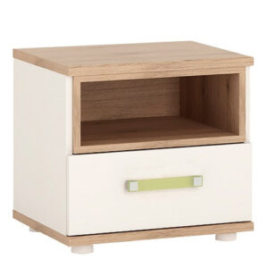 4KIDS 1 drawer bedside cabinet with lemon handles - Avery Furnishings