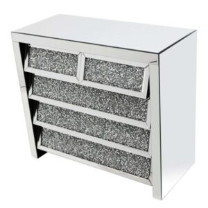 Angled Gatsby Mirror 2+3 Drawer Chest - Avery Furnishings