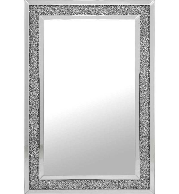 '-80X120cm(Crushed Diamond) scandi wall mirror - Avery Furnishings